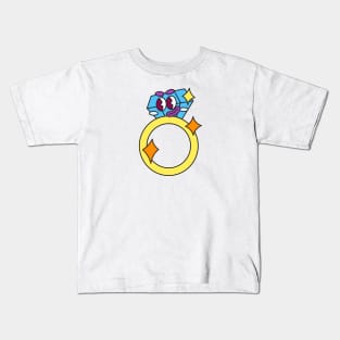 Cute Diamond Ring Kids T-Shirt